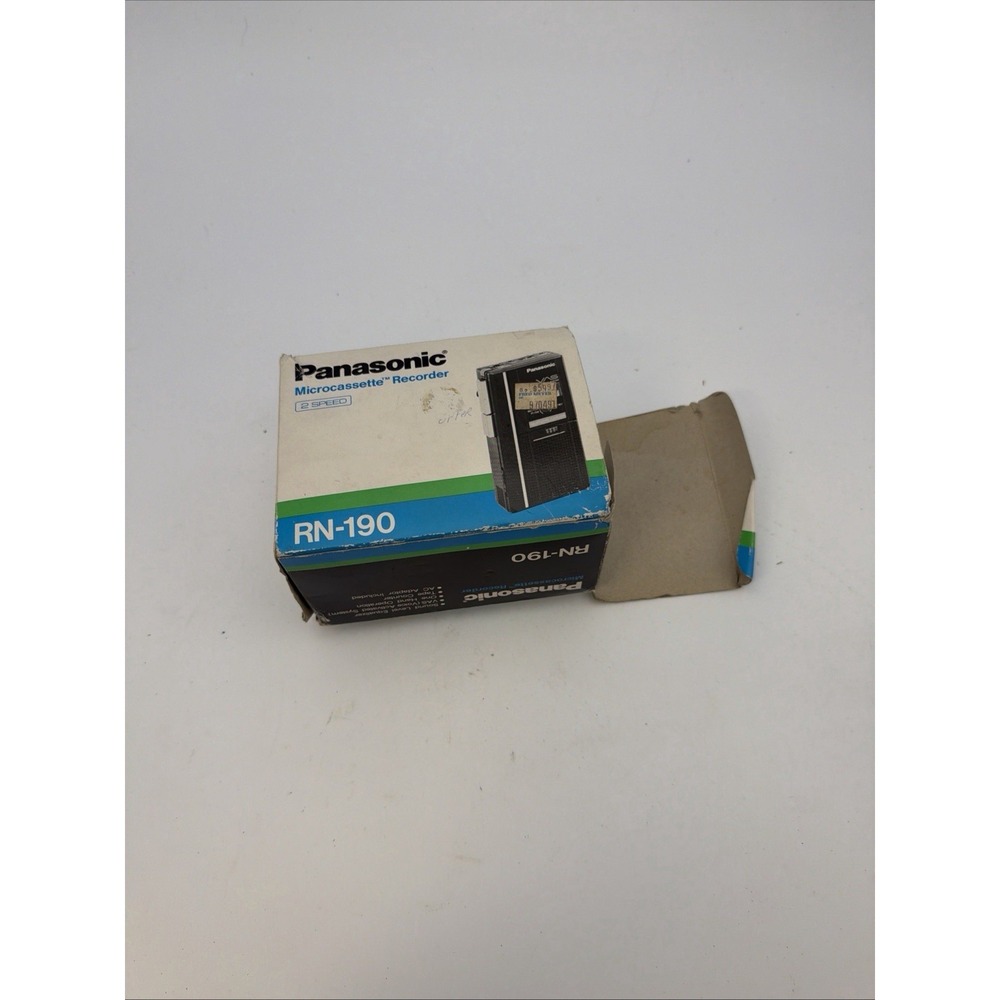 Panasonic RN-190 Microcassette Recorder 2 Speed Voice Activated w/ Adapter NIB